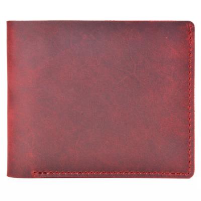 China 2021 Newest Fashion Good Quality Men Genuine Leather Short Wallet for sale