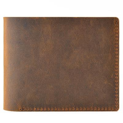 China 2021 Hot Sale Unisex Fashion Cowhide Leather Card Holder Short Wallet for sale