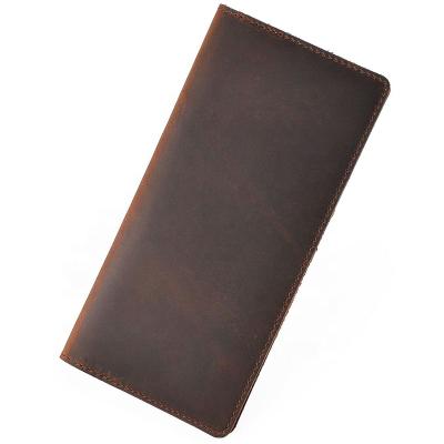 China Latest Fashion Mens Genuine Leather Design Customize Stylish Leather Long Wallet for sale