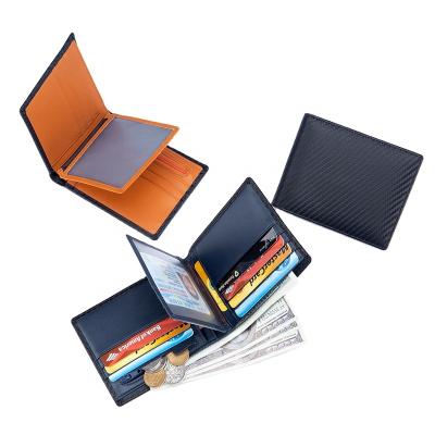 China High Quality Vintage ID Card Holder Men Bifold Wallet Genuine Leather Wallet With Zipper Pocket for sale