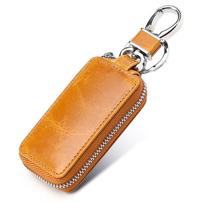 China Durable Unisex Vintage Car Key Case Genuine Leather Key Case for sale