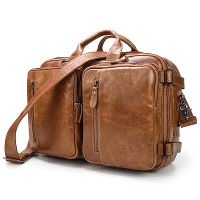 China USAGE 4: shoulder bag men backpack 2021 business waterproof bag hot sale genuine leather luxury briefcase for sale