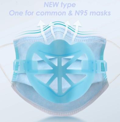 China N95 / Breathable 3D Masks Silicone 3D Support Waist Support Anti-Stuffy Flat Face Shield Holder Inner Masking 3D Bracket for sale