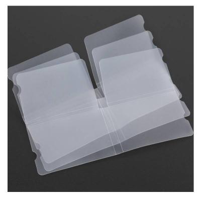 China Antibacterial Portable Plastic Folding Face Mask Box Transparent Disposable Dustproof Case for sale