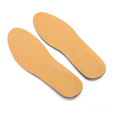 China Breathable Ultra Thin Breathable Deodorant Leather Insoles Absorb Sweat Inner Replacement Insoles Size 35-46 for sale