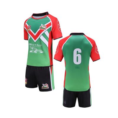 China Branded Antibacterial Discount Rugby Shirt Football Wear Uniforms Sublimation Print Rugby Jersey Men Custom OEM Customized for sale