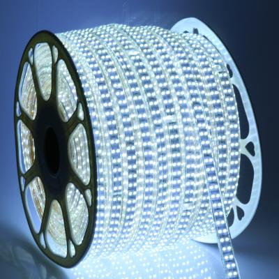 China Top selling theme park SMD 2835 led strip light 60leds/meter 5m roll 12V 24V lux flex flexible rope light for decoration for sale