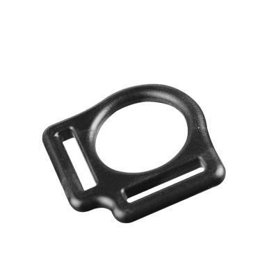 China Polygon Adjustable Plastic Buckle Accessories Luggage Bag Buckle Adjustment Circle Single Buckle 25mm for sale