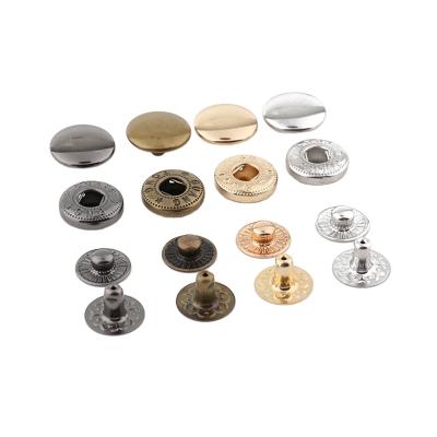 China Metal Supply 6-17mm Double Sided Spot Snap Fastener Stainless Steel Color Paint Clothing Button Snap Nickel Free for sale