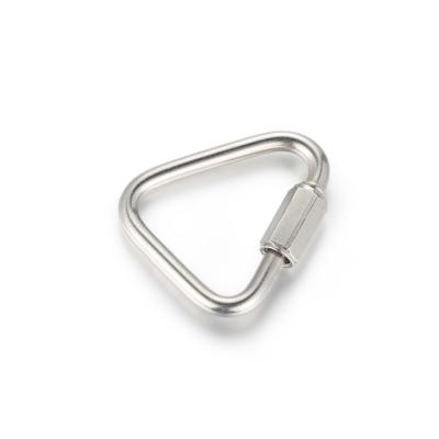 China Stainless Steel Inner Triangle 58mm Security Buckle 24mm 27mm 30mm 35mm 40mm 46mm 51mm Width 304 Connection Safe Buckle, Carabiner Buckle for sale