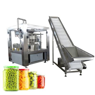 China Automatic Food Metal Canister Granule Food Canning Green Beans Chickpeas Canning Sealing Filling Machine for sale