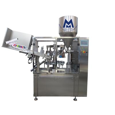 China Chemical Automatic Cream Color Dye Paint Metal And Aluminum Tube Filling Crimping Sealing Machine for sale