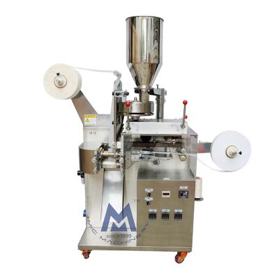 China Automatic Food Price Chamber Paper Pouch Small Double Filling Weighing Dip Tea Bag Sachet Packing Machine for sale