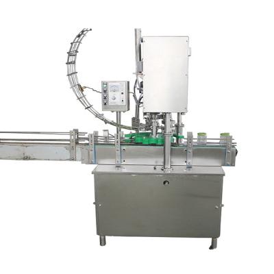 China Automatic Pneumatic Magnetic Screw Jar Glass Bottle Cap Food Vacuum Capping Machine For Food Sauce Wine for sale