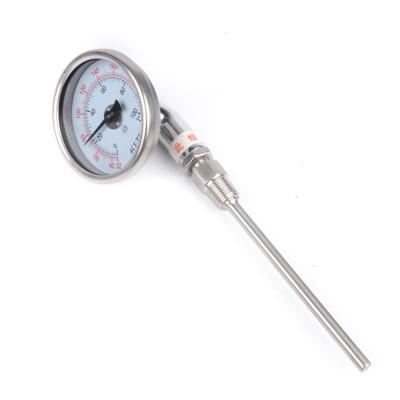 China 304 Stainless Steel Bimetal Thermometer WSS311W Pipeline Thermometer for Boiler Industry for sale