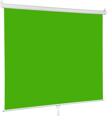 China 1.8*2M Folding Pull Down Retractable Style Backdrop Green Self-Locking Chroma Screen Key Panel With Wrinkle-Resistant Green Fabric for sale