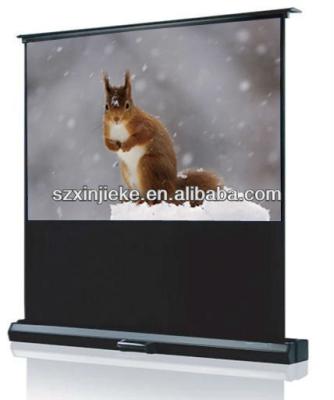 China Portable Floor Stand Screen Mobile Devices Floor Projection Screen for sale