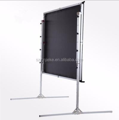 China Portable and easy install perforated projector screen paint black back quick to install projection screen wholesale price for sale