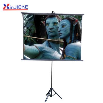 China Indoor Protable Projection Screen or Outdoor portable mobile celexon 80 tripod projector screen ultra light for sale