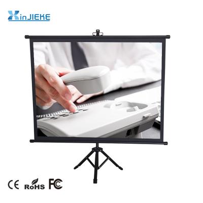 China Ultraportable Mini Tripod Projection Screen Tripod Foldable Projector Screen for sale