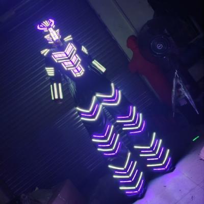 China Sets Space Warrior Light Cloth Robot LED Stilts Traje Walker Led Light Robot Suit Clothing Event Kryoman Costume for sale