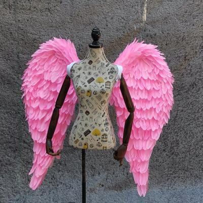 China Sets Stage Adult Feather Wings Catwalk Party Performance Costume Photography Wall Angel Wing Model For Wearing Party Cosplay Prop for sale