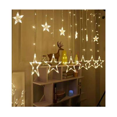 China Curtain Light Up 12 Stars 138 LED Curtain Lights 8 