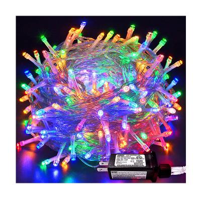 China Sting Lights Wholesale 33Ft High Quality 100 LED String Lights 8 Modes Wire Clear Christmas Lights for Bedroom, Christmas Tree, Garden, Wedding for sale