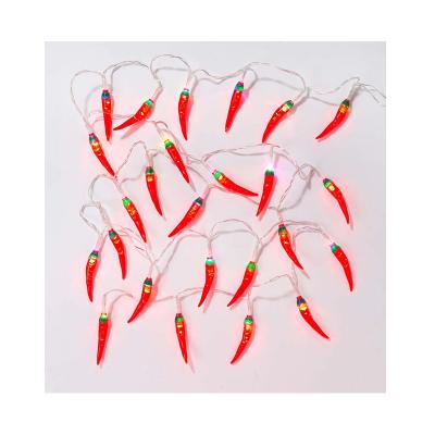 China Fairy Lights 3M 30 Battery Operated LED Chili Pepper Fairy Lights for Wedding Party Garden Home Decoration for sale