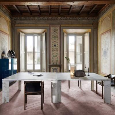 China (Other) Modern Dining Room Furniture Style Marble Adjustable Hot Selling Dining Table for sale