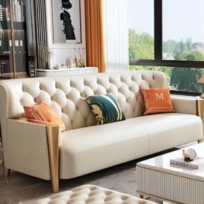 China Other High Quality Modern Luxury Genuine Upholstery Pull Loop Living Room Sofa for sale