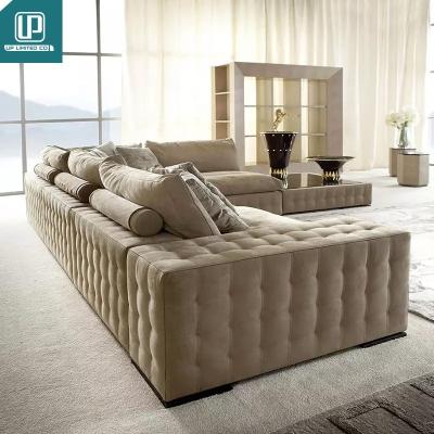 China Other TOP Italian Modern Luxury Leisure Sofa Living Room Factory Design Furniture Genuine Leather L Shaped Genuine Leather Sofa Set for sale