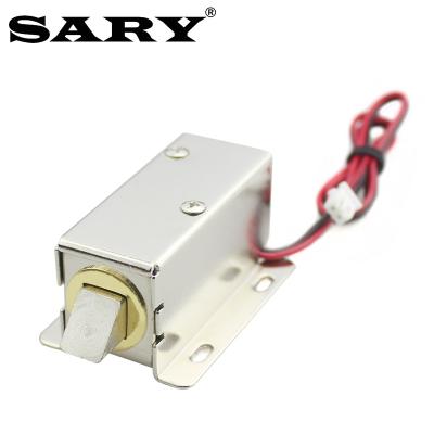 China DC12V/DC24V SARY Small Lock Cabinet Door Electric Control Electromagnetic Drawer Lock DC12V Electric Bolt Lock for sale