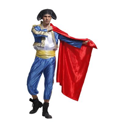 China Halloween Party Cosplay Men Performance Men Spain United Nation Blue Carnival Costume Adult Halloween Cloak Cape Red Cosplay Costume for sale