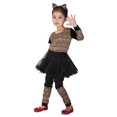 China Halloween Party Where Cosplay Performance Kids Halloween Costumes Cosplay Black Dress Headwear Halloween Costume For Kids Girls for sale