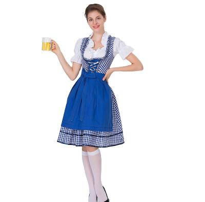 China Polyester Women's Maid Dress Adults Halloween Costume Carnival Party Dresses For Girls for sale