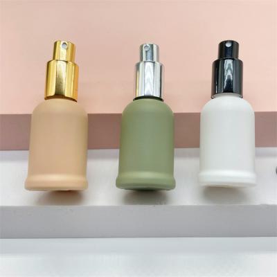 China Cosmetic 10ml Matte Frosted Glass Refillable Mini Perfume Spray Pocket Bottles for sale