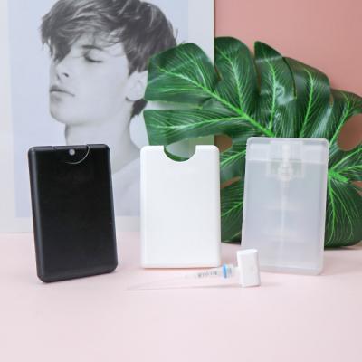 China 20ml Pouch 20ml Cosmetic Fancy Credit Card Perfume Bottle Clear Black White Black for sale