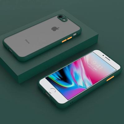 China Translucent Matte New Soft Tpu Pc Mobile Phone Accessories Case For iPhone 7/8G for sale