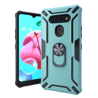 China PC+TPU+Metal Fashion Shell Shockproof Tpu 2 In 1 Combo Phone Case For LG for sale