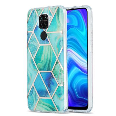 China TPU For Xiaomi-Redmi-note9 Fashion Case IMD Plating Luxury Marble Case Phone Case for sale