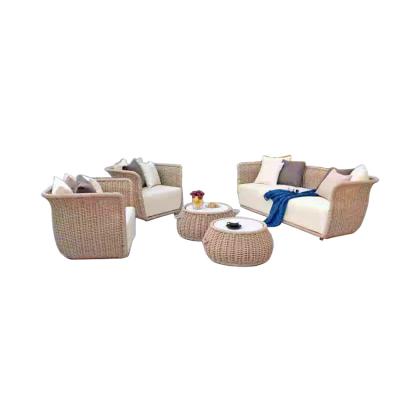 China Modern Hot Selling Outdoor Sofa Furniture Rope Sofa Rope Weaving Lounge High Quality Loveseat Garden Sofa, for sale