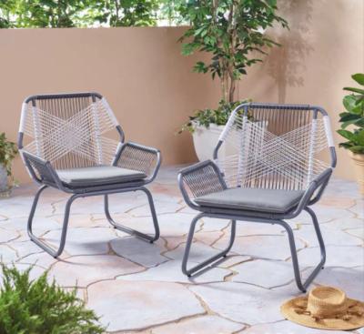 China Modern Patio Furniture Wicker Dining Set Kitchen Dining Reinforced Chair Garden Patio Set Modern Design Rattan Chair for sale