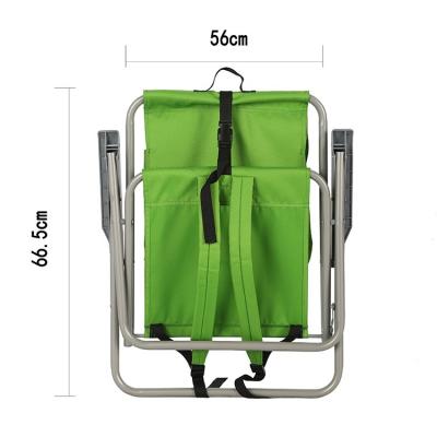 China Easy-carry outdoor portable comfortable chair with storage bag adjustable camping hiking beach leisure folding chair for sale