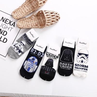 China 2021 antibacterial casual cute shorts thongs crazy animal funny cartoon ankle socks animados de dibujos de caletas cotton ladies for sale