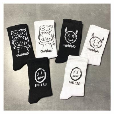 China 2021 men women sports school designer hip hop harajuku unisex cotton young casual comfy tube korean custom boy athletic unisex socks for sale