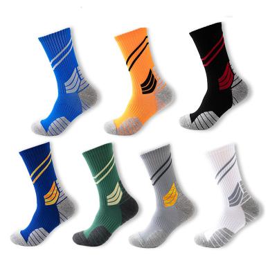 China Wholesale Antibacterial Socks Logo Breathable Compression Cotton Custom Running Men's Basketball Crew Sports Elite Cycling Long Socks for sale