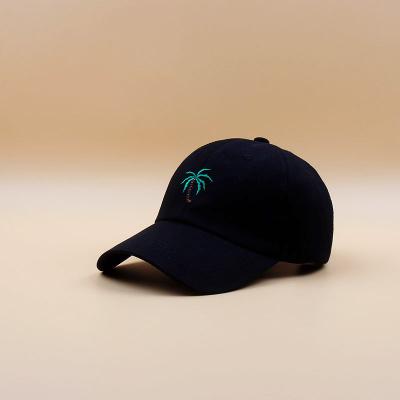 China COCONUT TREE COMMON good quality fashionable embroidered caps 6 panels jamaica hat custom gorras for sale