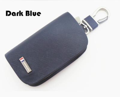 China Auto Key Cover Car Key Wallet Fashion Design Leather Auto Key Cover For Toyota Peugeot Volvo for sale