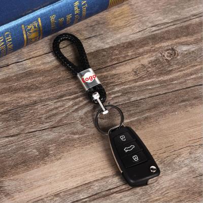 China For Universal Car Key Alloy Car Key Chain Leather Key Fob For Lincoln Mazda Hyundai Fiat Cadillac Lexus Mitsubishi Buick Citroen for sale